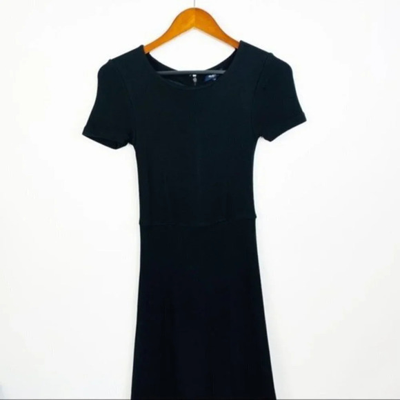 MADEWELL Gallerist Dress in Black Ponte Knit XS - Picture 6 of 8